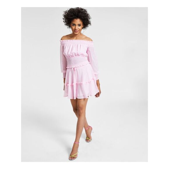 Bar III Petite Ruffled Eyelet Skirt main image 1